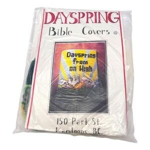 Dayspring Bible Cover Kit Plastic Canvas Vintage 1992 New From On High Dove Sz S